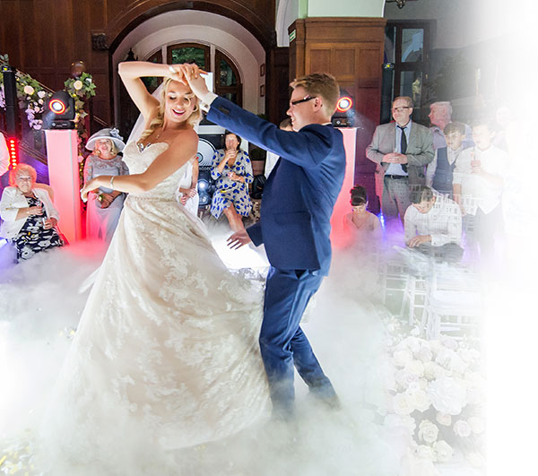 Wedding disco dancefloor.